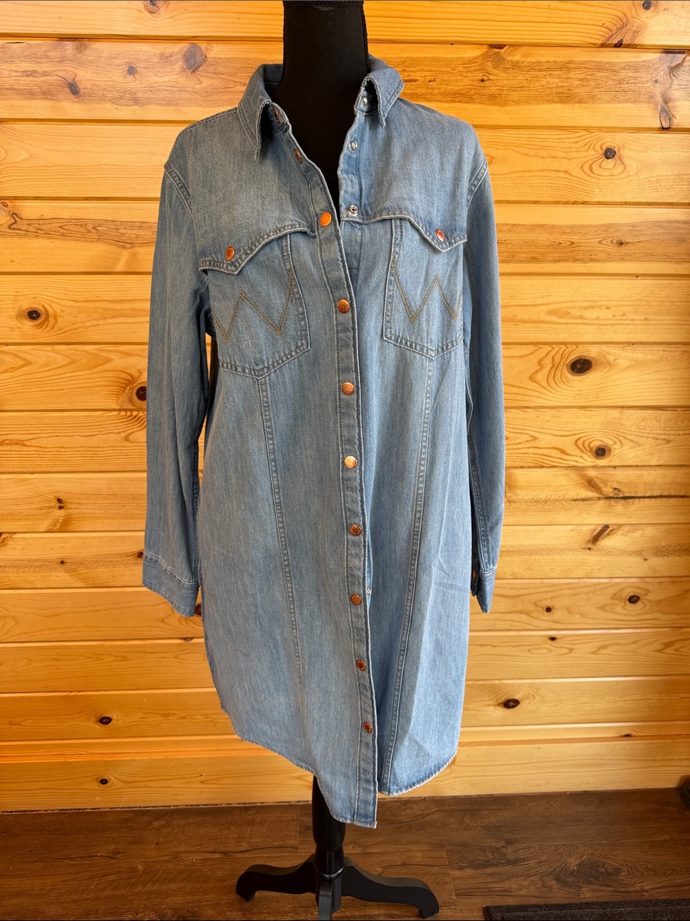 Wrangler Light Blue Denim Jacket Dress